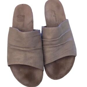 Paul‎ Green Leather Comfort Slides US Size 9